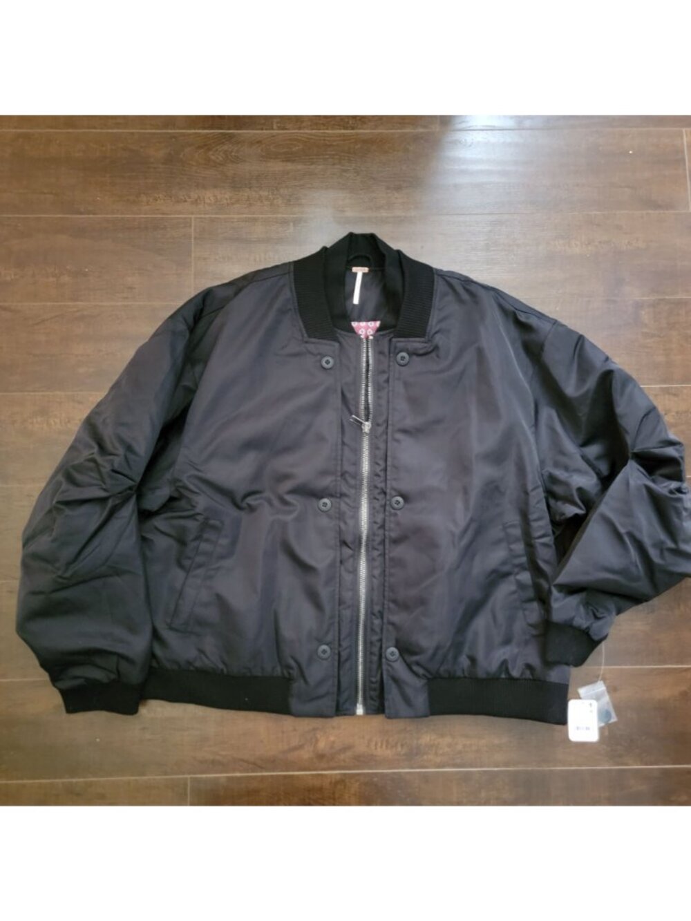 Free People Keep Sake Bomber Jacket Retro Boho Indie Grunge Y2K 90s Womens S - Picture 3 of 9
